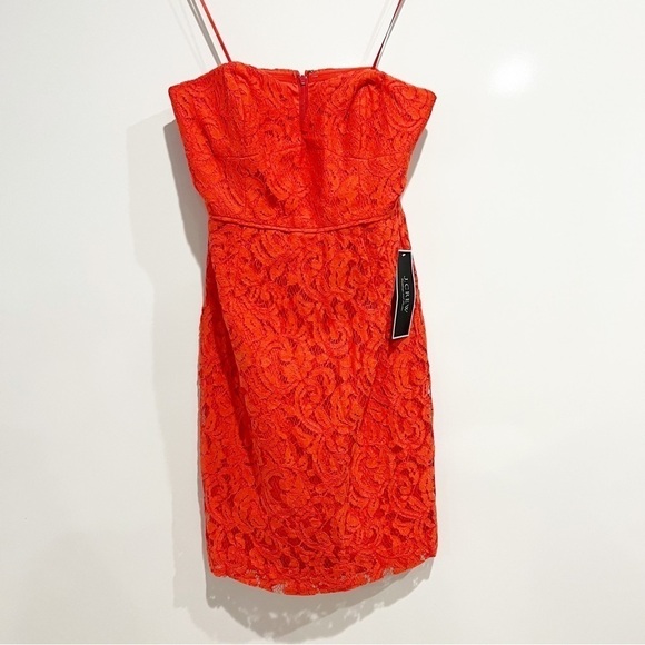 NWT J.Crew Cathleen Strapless Dress in Leavers Lace - Picture 3 of 9